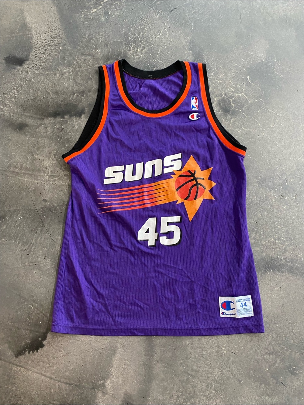Vintage GREEN #45 Phoenix Suns Champion Jersey Mens Sz 44 (Like Sz M/L)
Jul A-2)